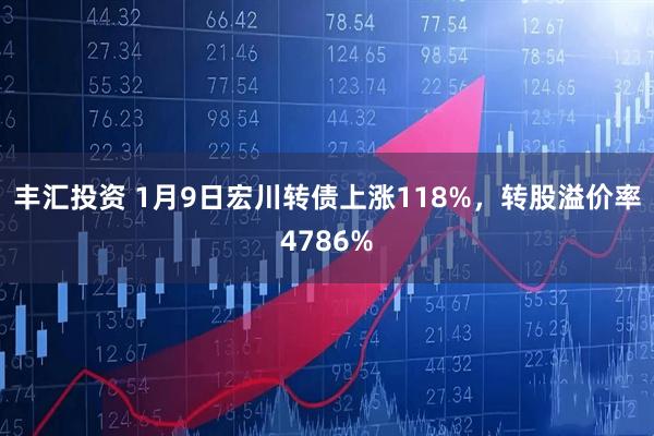 丰汇投资 1月9日宏川转债上涨118%，转股溢价率4786%